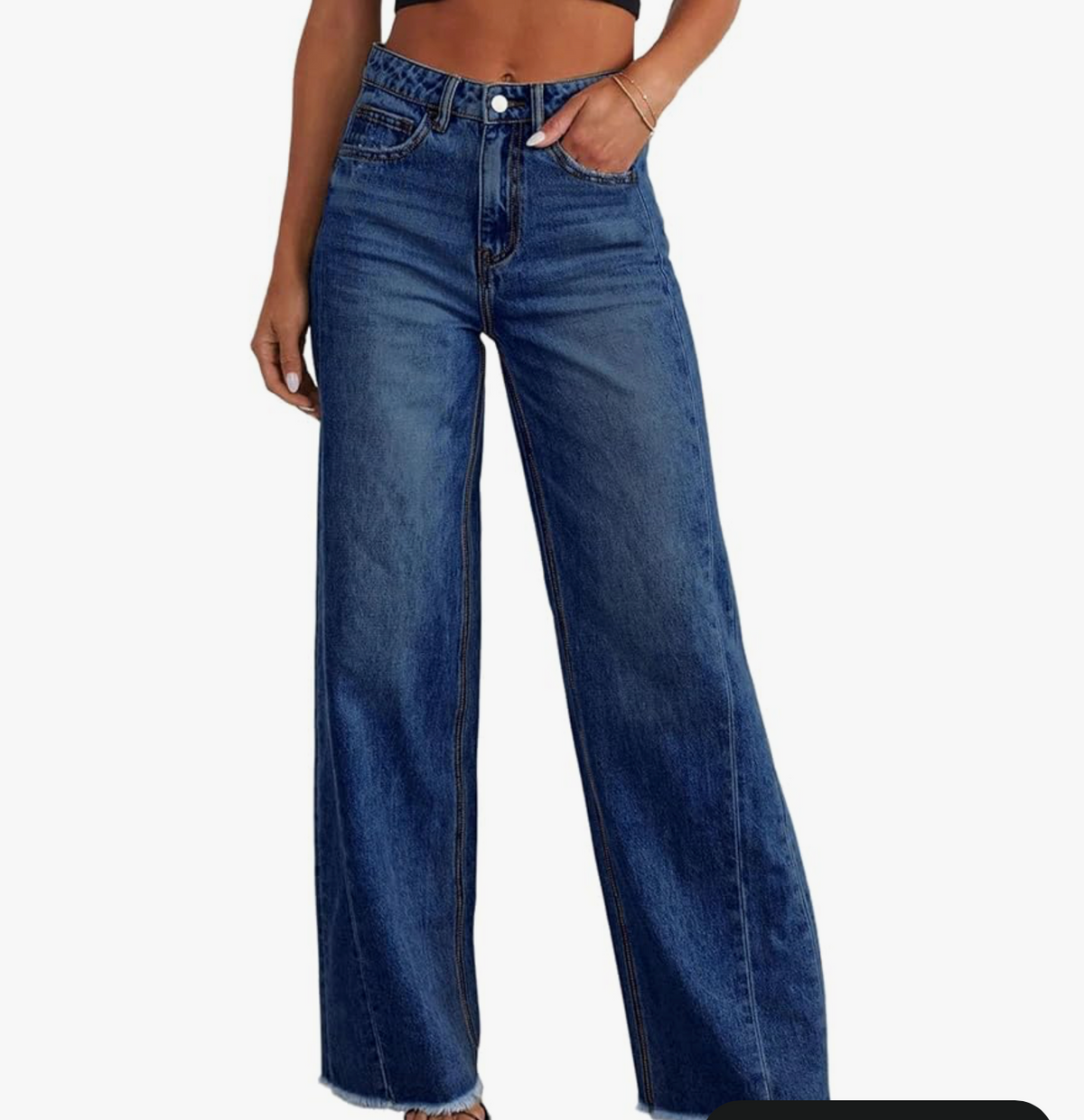 Wide Leg Denim Pants