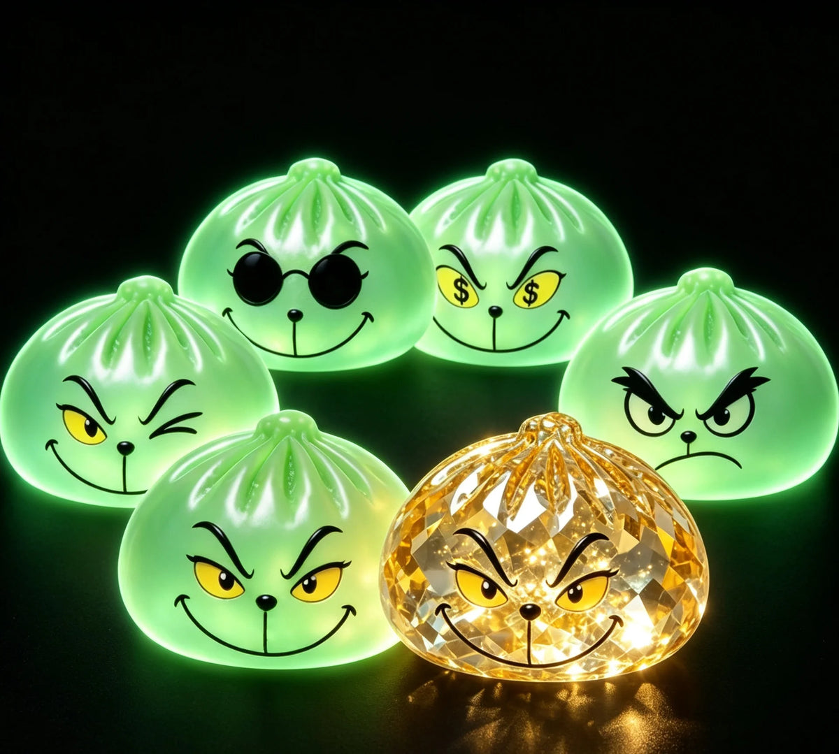 Glow In the Dark Grinch Squishy