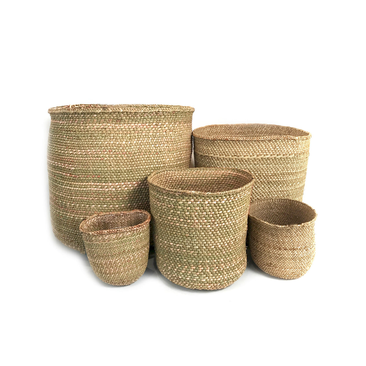 Natural woven fiber baskets in multiple sizes for stylish home storage and seasonal home decor from DC Powered by People in Home beyond