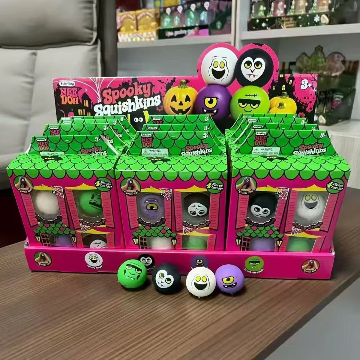 NeeDoh Halloween Mini Ghost Set -Slow Rebound Squishy Sensory Toy
