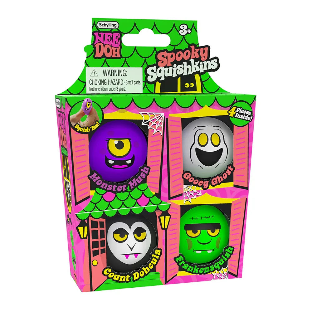 NeeDoh Halloween Mini Ghost Set -Slow Rebound Squishy Sensory Toy