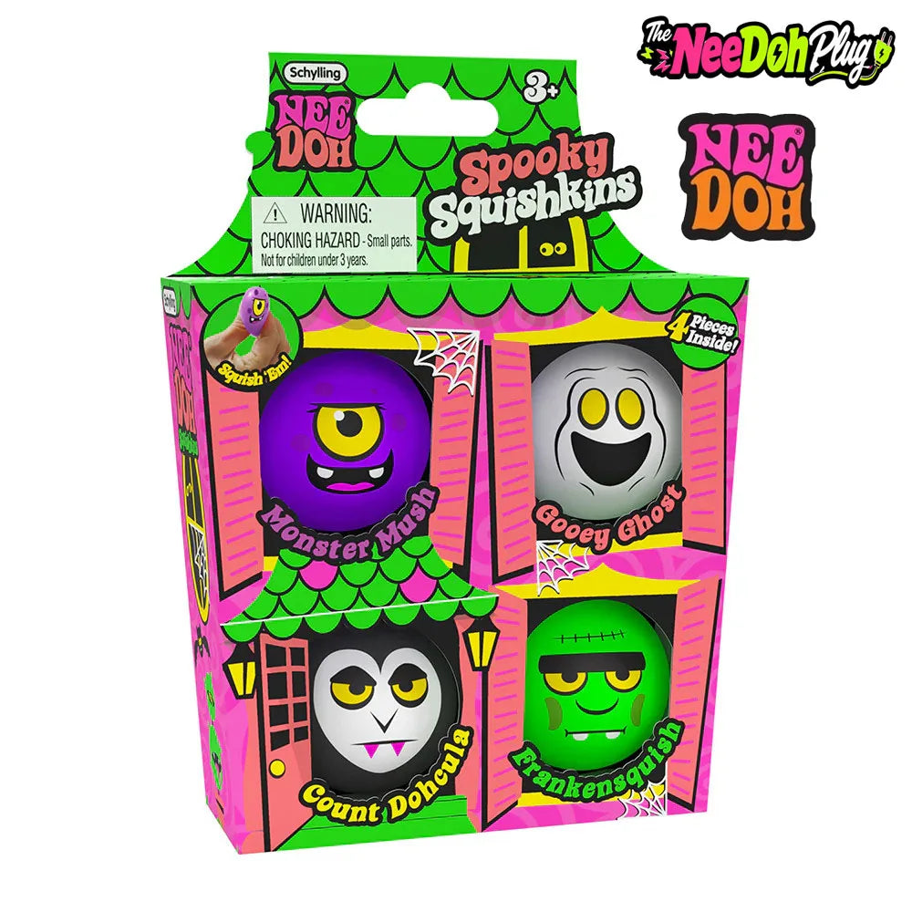 NeeDoh Halloween Mini Ghost Set -Slow Rebound Squishy Sensory Toy